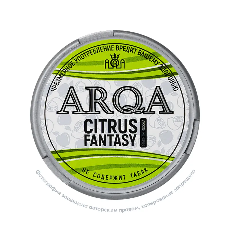 Снюс ARQA Citrus Fantasy, 70 мг/г, цитрусы