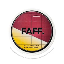 Снюс FAFF Strawberry Cheesecake, 75 мг/г, клубничный чизкейк, slim portion
