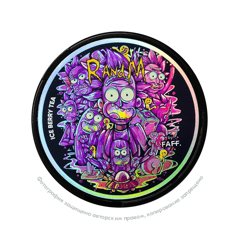 Снюс FAFF RandM Ice Berry Tea, 150 мг/г, холодный чай с лесными ягодами, slim portion