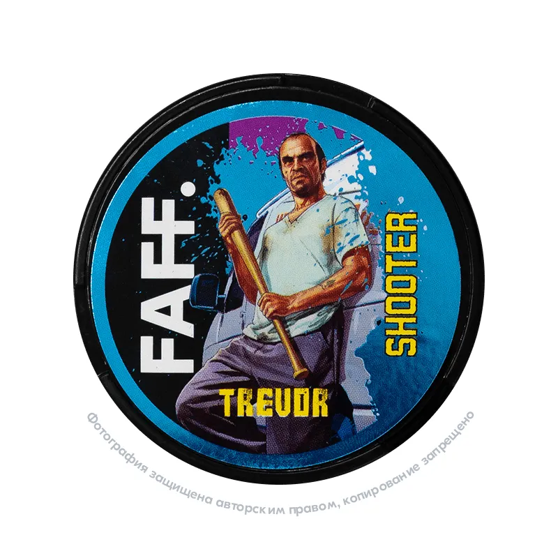 Снюс FAFF Shooter Trevor, 150 мг/г, вишневая кола, slim portion