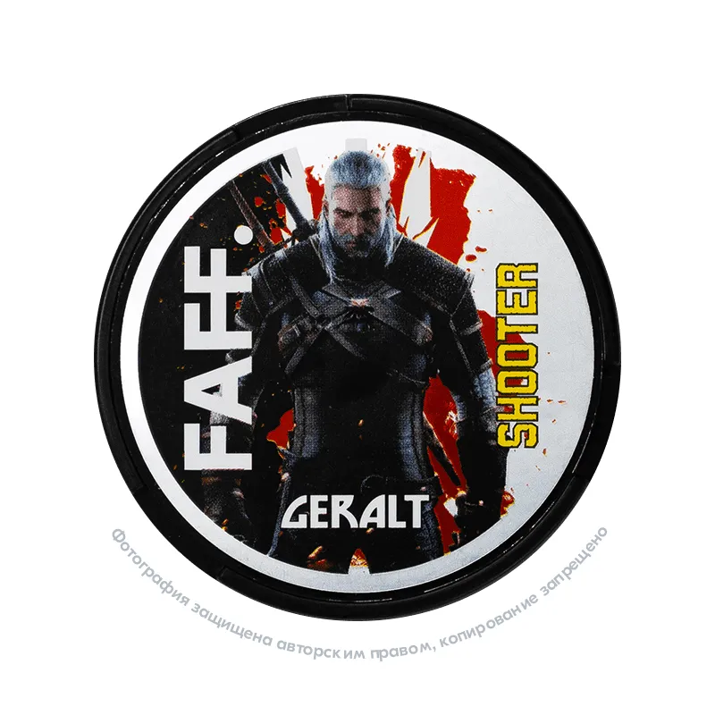 Снюс FAFF Shooter Geralt, 150 мг/г, спелая вишня, slim portion