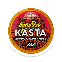 Снюс Kasta Covid 228 | 666 (Вторая волна) Штамм баблгама и манго, 120 мг/г, баблгам и манго, slim portion