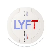 Снюс LYFT X-Strong Royal Purple, 16 мг/г, виноград, slim portion, white