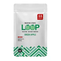 Никотиновые пластинки Loop Green Apple, 11 мг/порция, зеленое яблоко, slim portion