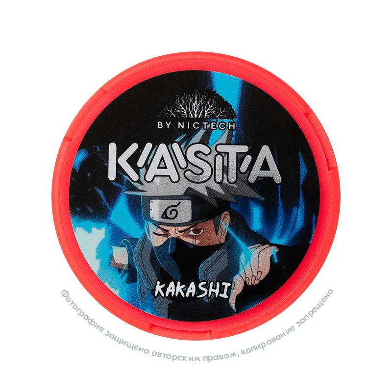Снюс Kasta Anime Kakashi, 120 мг/г, кактус и мята, slim portion