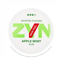 Снюс Zyn Strong Apple Mint, 9 мг/порция, яблоко и мята, slim portion, white