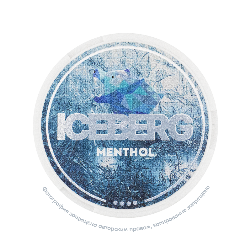 Снюс Iceberg Strong Mentol, 75 мг/г, ментол, slim portion