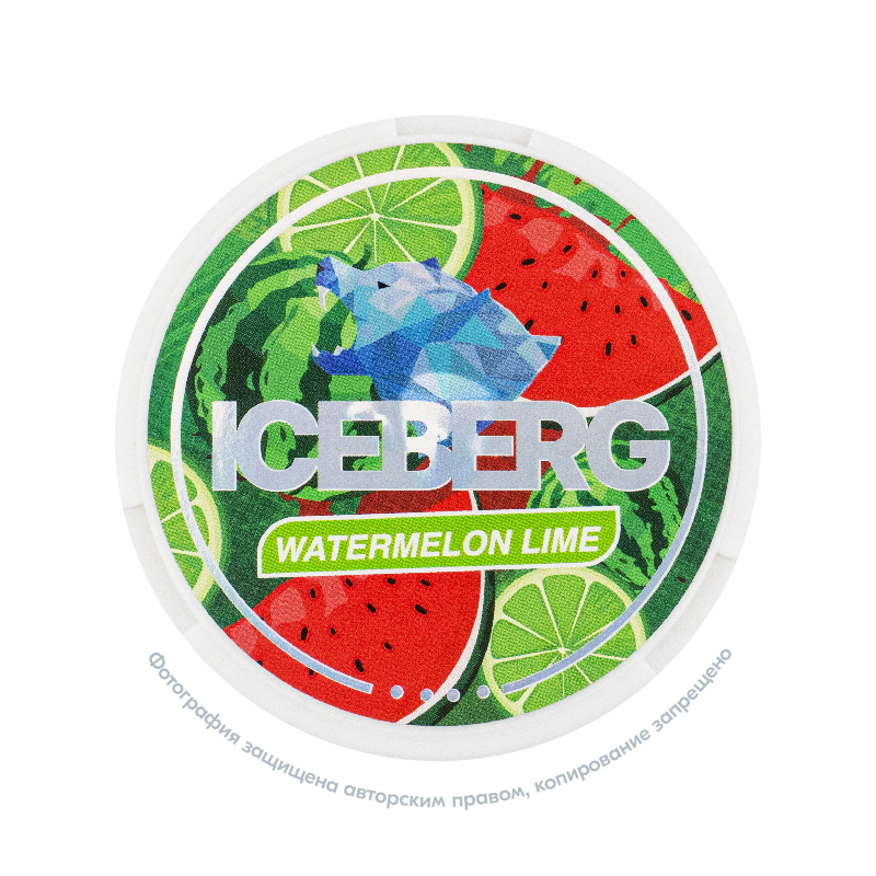 Снюс Iceberg Strong Watermelon Lime, 75 мг/г, арбуз и лайм, slim portion