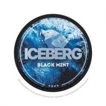 Снюс Iceberg Strong Black Mint, 75 мг/г, терпкая мята, slim portion
