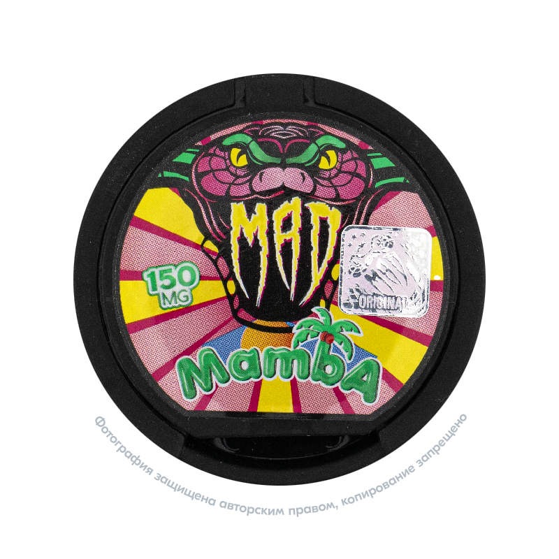 Снюс MAD Mamba, 150 мг/г, клубника и банан