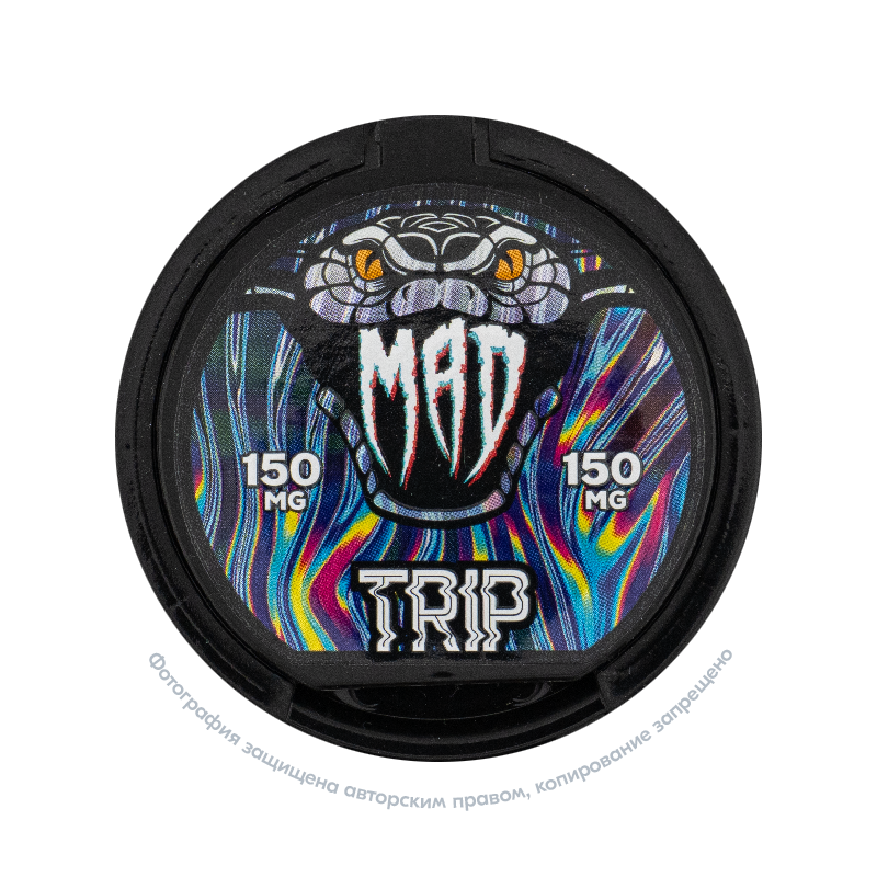 Снюс MAD Trip, 150 мг/г, лимон, абсент и мята