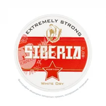 Снюс Siberia -80 Extremely Strong White Dry (16 г), 43 мг/г, мята с холодком